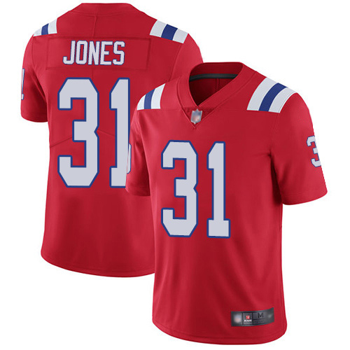 New England Patriots Football #31 Vapor Limited Red Men Jonathan Jones Alternate NFL Jersey